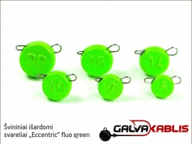 Svininiai svareliai Eccentric fluo green 02