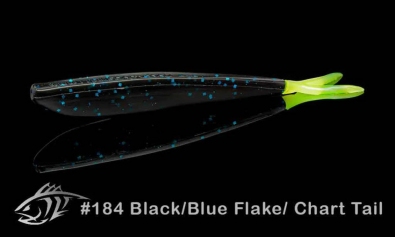 Fin-S Fish 184-BlackBlue-Flake-Chartreuse