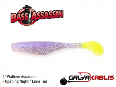 Walleye Assassin - Opening Night Lime Tail