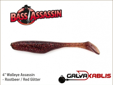 Walleye Assassin - Rootbeer Red Glitter