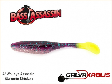 Bass Assassin 4 Sea Shad - Silver Mullet 