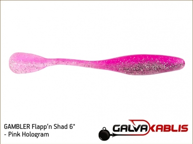 GAMBLER Flappn Shad - Pink Hologram