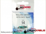 Rolling swivel with nice snap 14