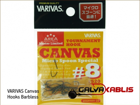 VARIVAS Canvas Hooks Barbless 8